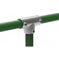 Fenau | Pieza en T-conector- largo- ajustable 0-11°- Ø 33-7 mm- unión de tubo- de fundición maleable- galvanizado en…
